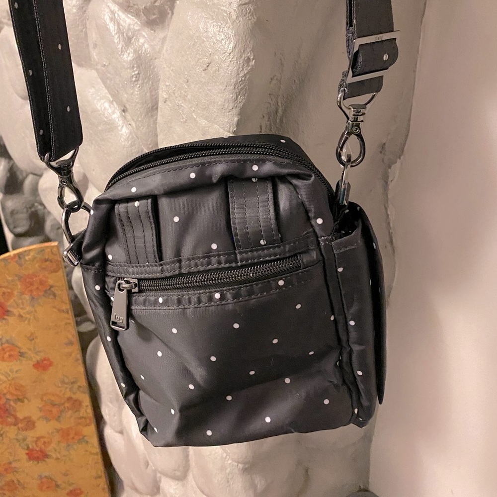 Lug can can bag. Polka dot! Both fun and useful!